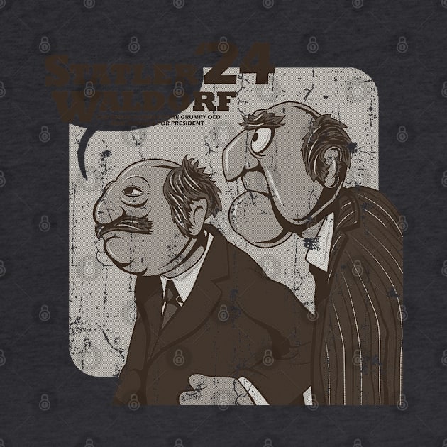 Statler and Waldorf For President 2024 by sgregory project